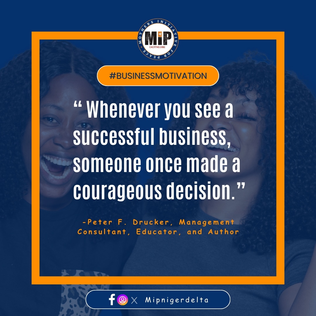 #businesstips

... Someone once made a courageous decision.
    😁🥳♥️

You are also able... arise!

#businesstips #instaquote #women #womenempowerment #womensupportingwomen 
#womeninbusiness #mipnigerdelta #nigerdeltawomen