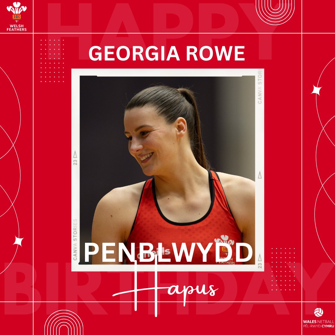 It's our shooting superstar Georgia Rowe's birthday 🌟 Penblwydd Hapus Georgia 🥳 🏴󠁧󠁢󠁷󠁬󠁳󠁿