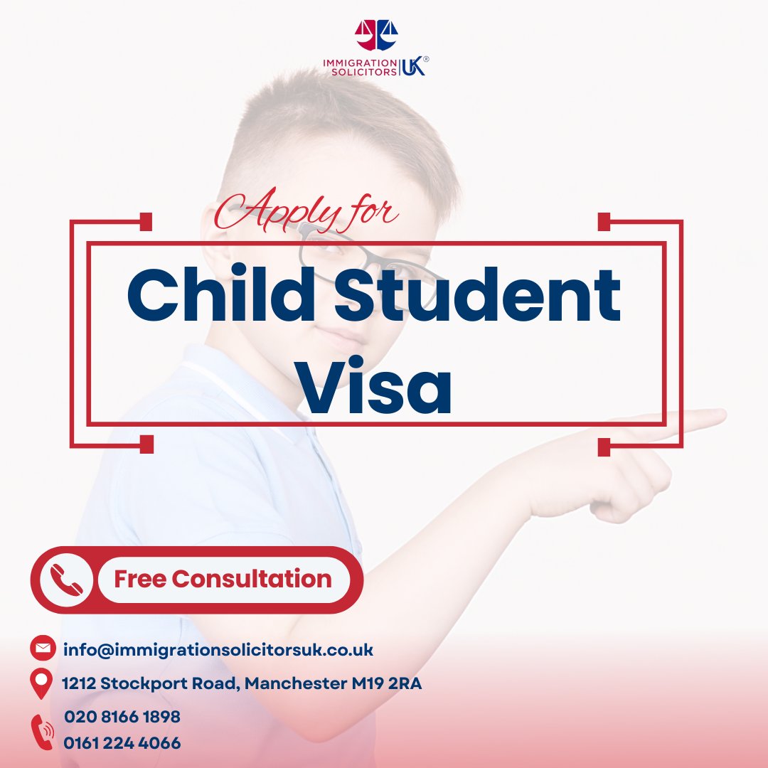 Dreaming of a bright future for your child in the UK?

At Immigration Solicitors UK, we specialize in securing child student visas. 

#ChildStudentVisaUK #UKEducation #ImmigrationSolicitorsUK #StudyInUK #UKVisaHelp #StudentVisaUK #UKSchools #FutureLeaders #EducationAbroad