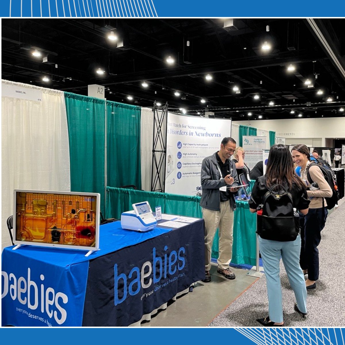 After three busy days at APHL, we successfully wrapped up the show. We had over 300 visitors to the booth, and we are grateful for the time and interactions! Did you miss us at APHL? Connect with us via email at findinfo@baebies.com.

#AnytestAnywhereEveryone