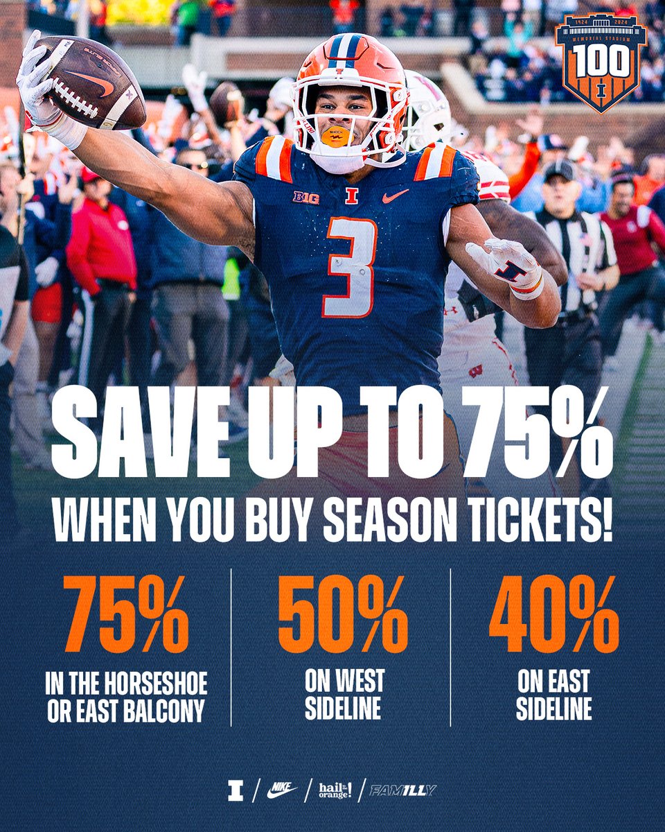 We want to make season-long memories with you. Join us for seven games and feel the savings: go.illinois.edu/050824SeasonSa… #Illini // #HTTO // #famILLy