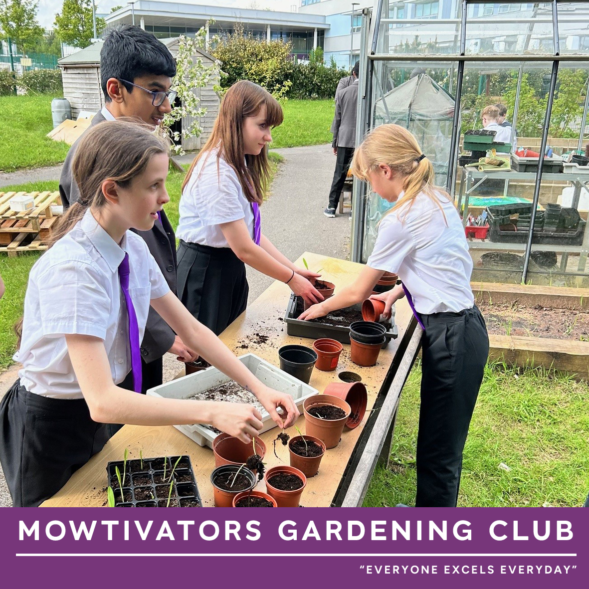 This week, the Mowtivators Gardening club have been repotting the sweetcorn they have started growing from seed. 🌱🌽 They have also built a bug hotel! 🕷️🐛🐌 @WCSQM #raisingrochdale #worldclass #everyoneexcelseveryday