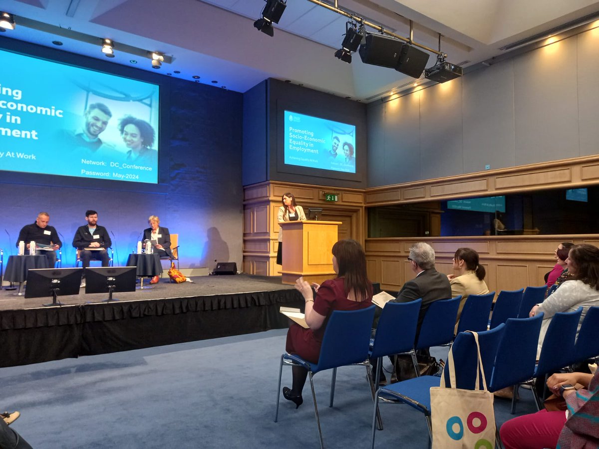 Thank you to our former New Futures Employability Programme learner Michelle for speaking so powerfully at the @_IHREC conference today about her experiences of overcoming barriers to education and employment as a lone parent #EqualityatWork