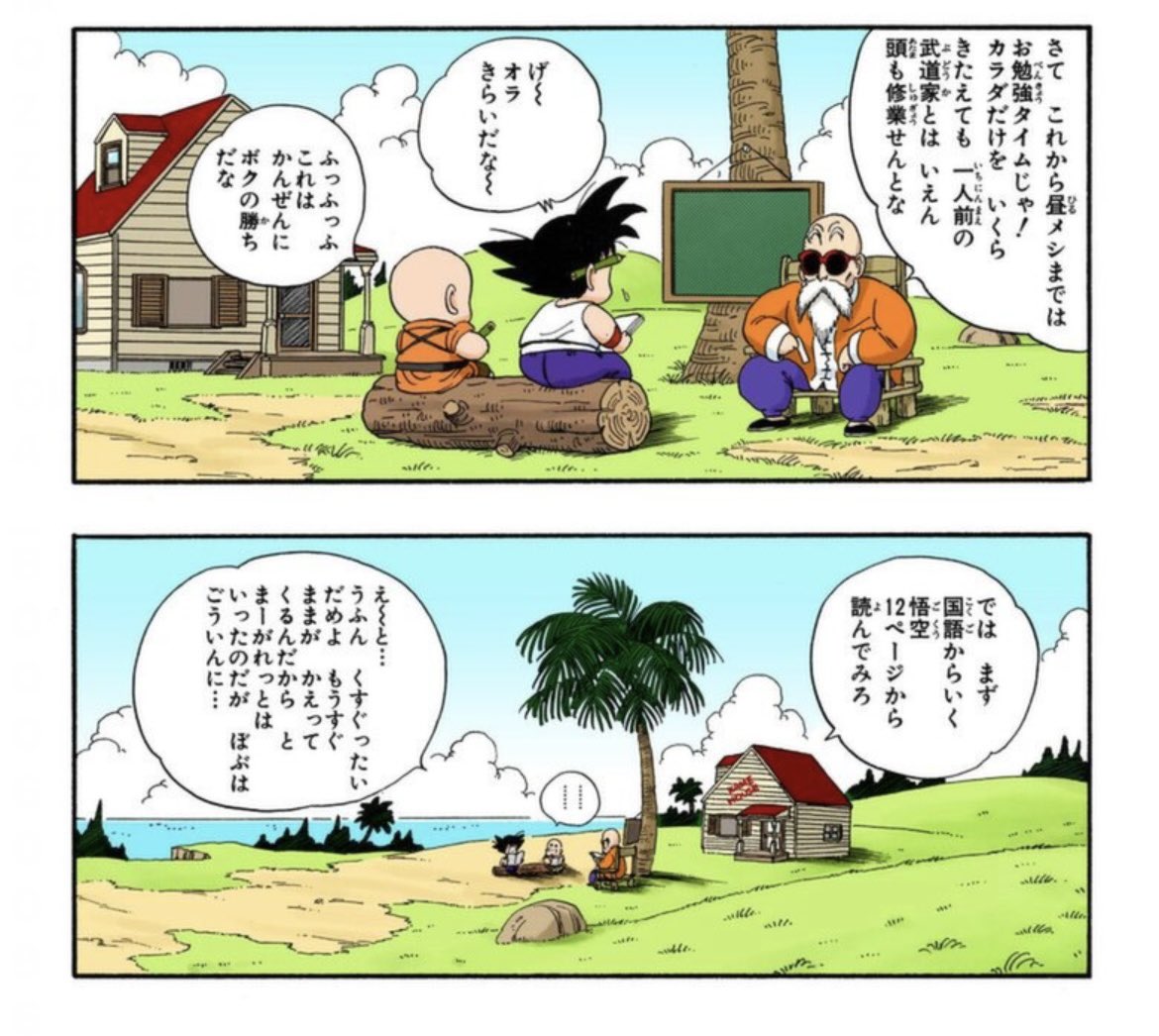 ドラゴンボールを再読してると、亀仙人は野生児だった悟空に武術だけ