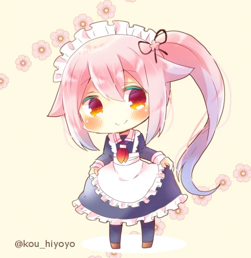今日はメイドの日!!!!!! #艦これ #春雨 #メイドの日
