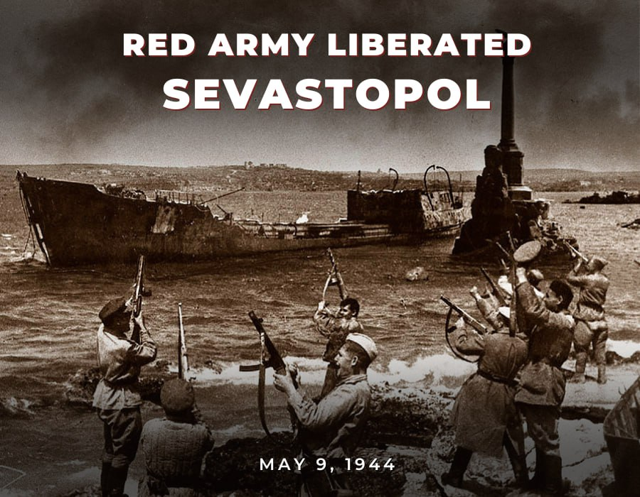 #OTD 8️⃣0️⃣ years ago, #Sevastopol was liberated from the Nazi invaders.

It took Hitler 250 days to capture Sevastopol. The city of Russian sailors’ glory &amp; pride fought to the last soldier.

In May 1944 the Red Army liberated Sevastopol in just a week.

👉 t.me/MFARussia/20113