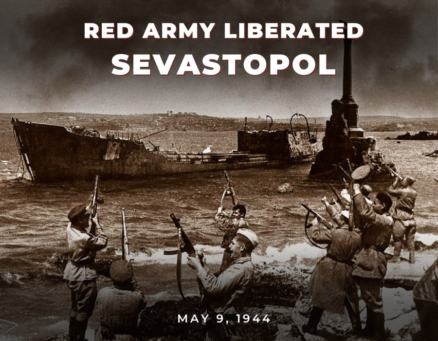 #OTD 8️⃣0️⃣ years ago, #Sevastopol was liberated from the Nazi invaders. It took Hitler 250 days to capture Sevastopol. The city of Russian sailors’ glory & pride fought to the last soldier. In May 1944 the Red Army liberated Sevastopol in just a week. 👉 t.me/MFARussia/20113