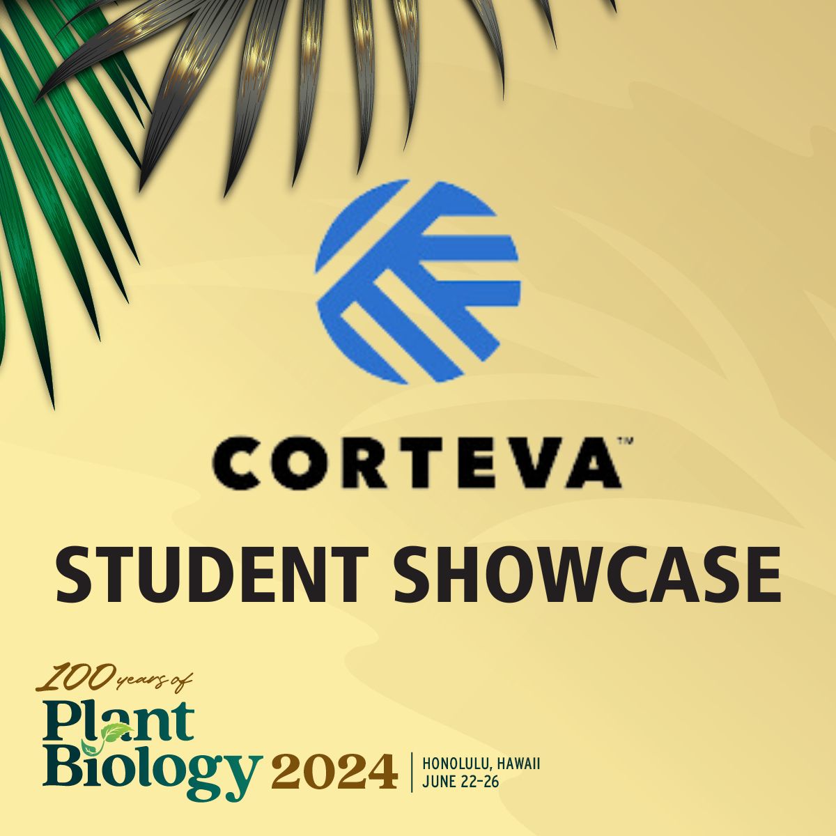 A diverse group of invited students will share their work in @Corteva Student Showcase, a #PlantBio2024 event not to be missed. See the complete program now. buff.ly/3Wqm36X