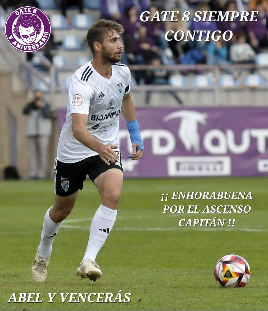 Gate 8 Palencia

ENHORABUENA CAPITÁN

- ABEL UNO DI NOI -

<a href="/Gate8palencia/">Gate 8</a> <a href="/Abel_pascual96/">Abel Pascual</a> 
#SomosPalencia #PocosPeroLocos