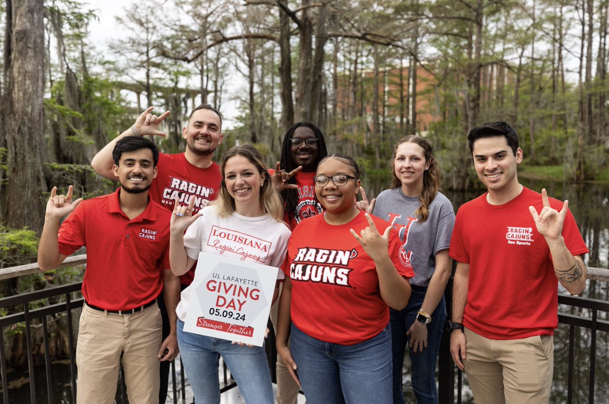 Today is UL Lafayette Giving Day! By making a gift to the University today, you’re helping to create a stronger tomorrow for all Ragin’ Cajuns! #RaginCajunsGive Visit givingday.louisiana.edu to show your support.