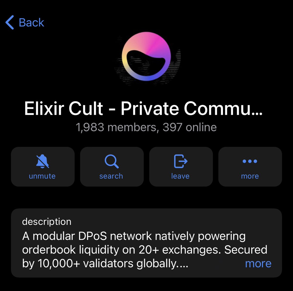 @elixir airdropped it’s tg members $1k worth of OMNI for being an active member.😱😱 Here is how to position yourself for Elixir drops👇👇👇 Note; this is majorly for people on the project telegram page (check image below to confirm the tg in talk)