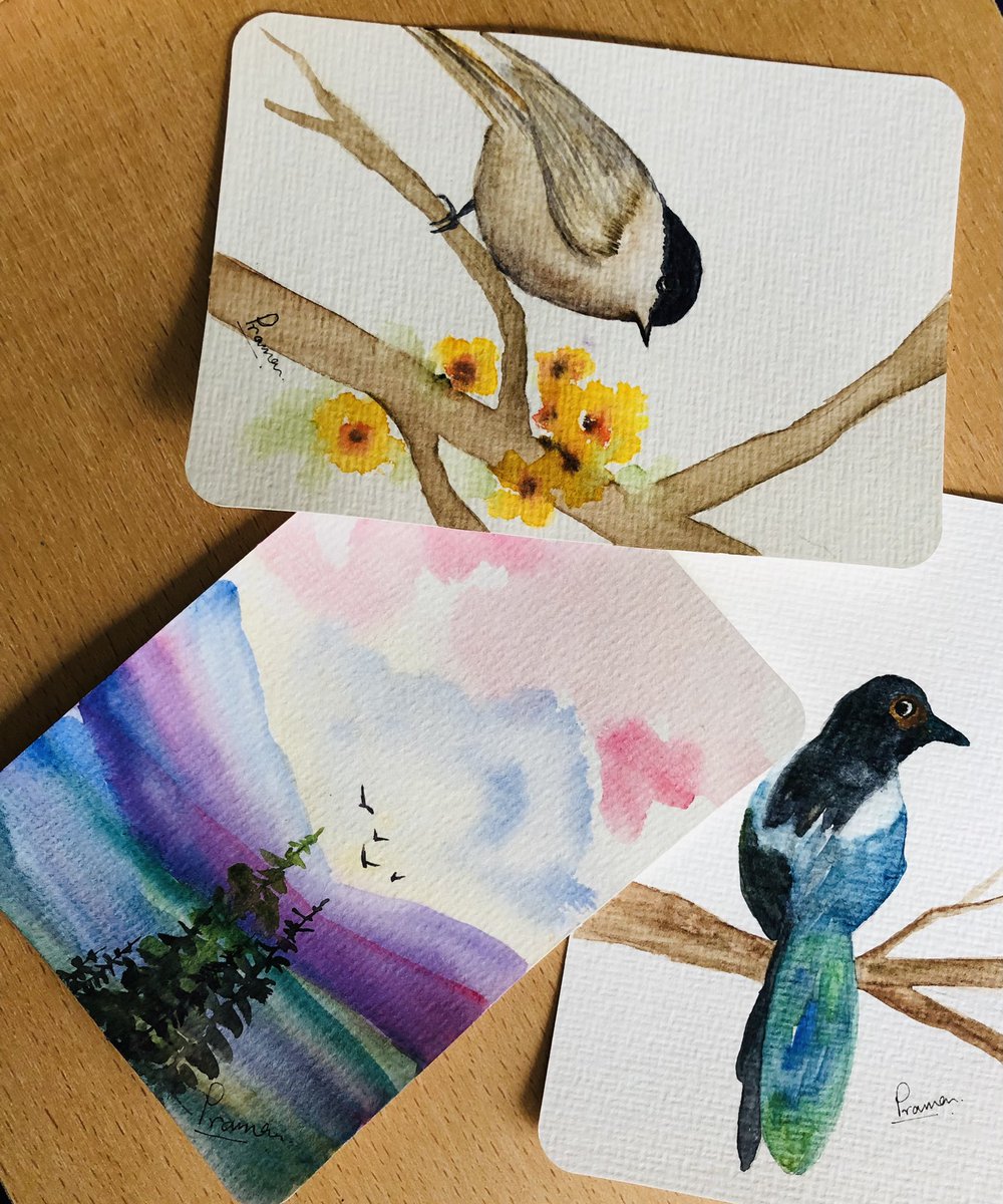 These are from #100DaysProject. In between bigger works which take times, small ones keep coming. Buy art to support us artists. #art #artist #artwork #arttwt #ArtistOnTwitter