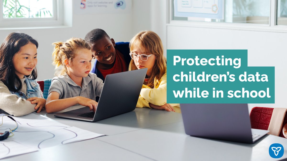 Children are our future, and the future is digital. Our government is developing the necessary safeguards needed to protect our children’s information from cyber threats & misuse so they can enjoy a safe & secure online experience while in school. news.ontario.ca/en/release/100…