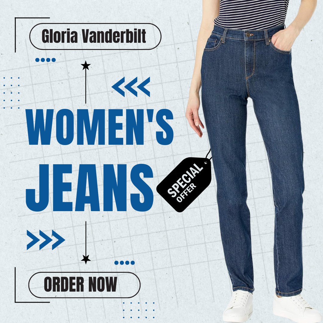 Gloria Vanderbilt Women's Amanda Classic High Rise Tapered Jean Standard.

STYLE - high rise jean sits at natural waist with functional pockets, easy zipper fly, belt loops and slight taper leg for the fit you love.

👉Click here: shorturl.at/ahlHZ

#womensjeans #GLORIA