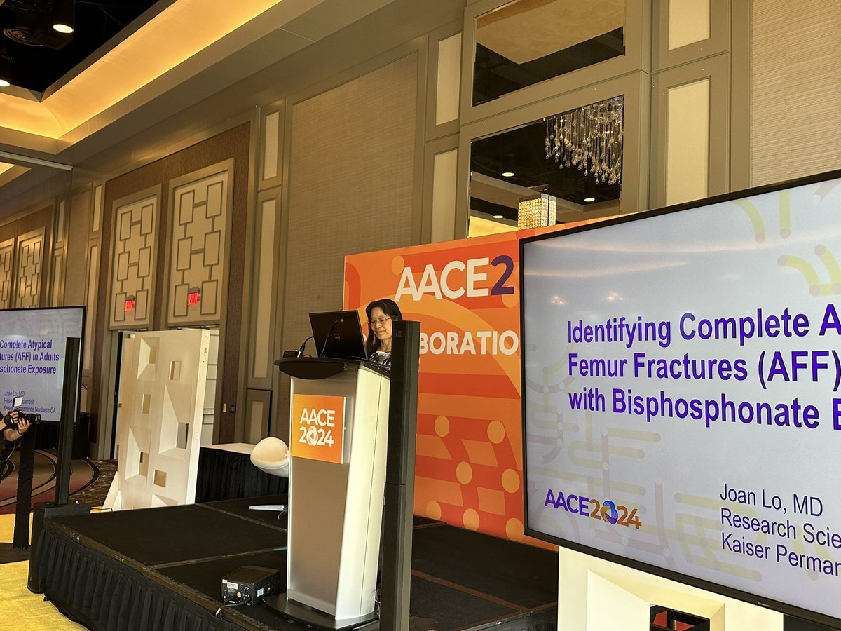 Atypical bone fractures after bisphosphonate exposure in osteoporosis #AACE2024 #EndocrinePractice by Dr Joan Lo