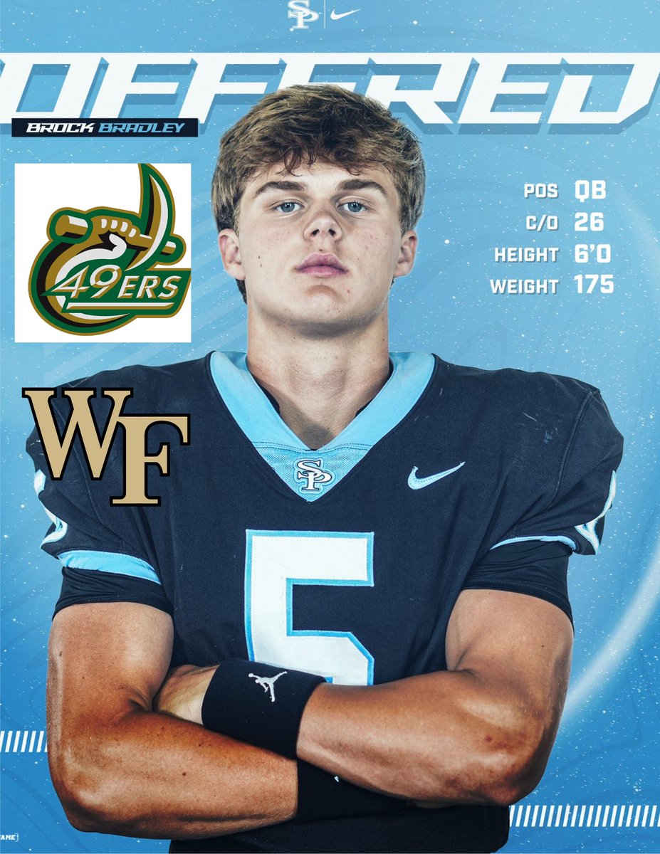 Jag Nation...congrats goes out to our 26 QB Brock Bradley on picking up 2 new offers, Charlotte and his first ACC offer to Wake Forest. Keep being a great leader and teammate! #SPFootball #ItsComing