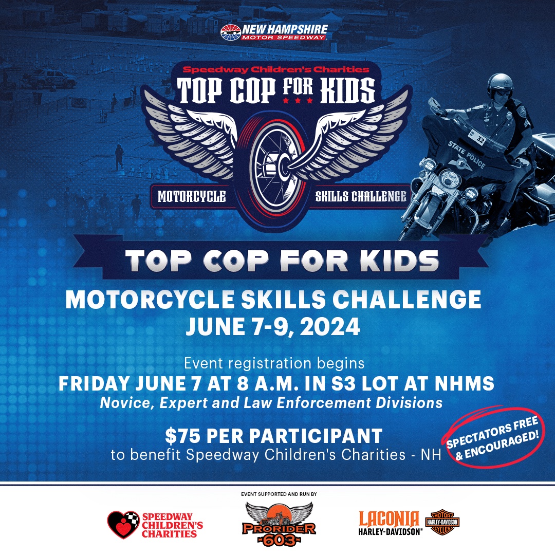 Start practicing! 👏🏻 Show off your skills at the 2nd Annual @SCCNHMS Top Cop for Kids Motorcycle Skills Challenge, June 7-9. #KidsWin | ℹ️: bit.ly/TopCop24