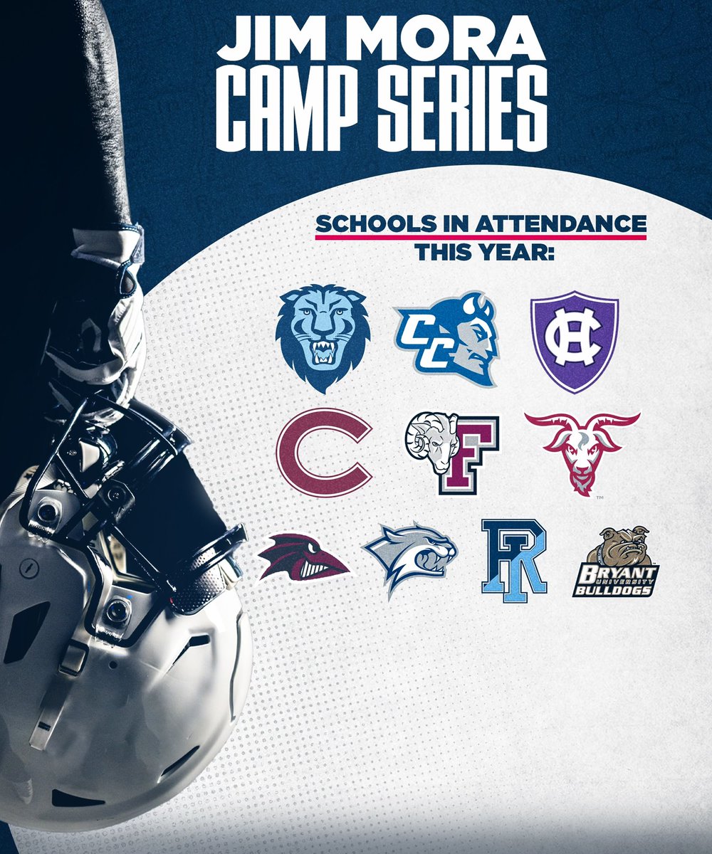 These schools will be in attendance at the Jim Mora Camp Series this summer.

Sign up with the link below ⬇️

🔗: jimmorafootballcamp.com

#CTFootball
