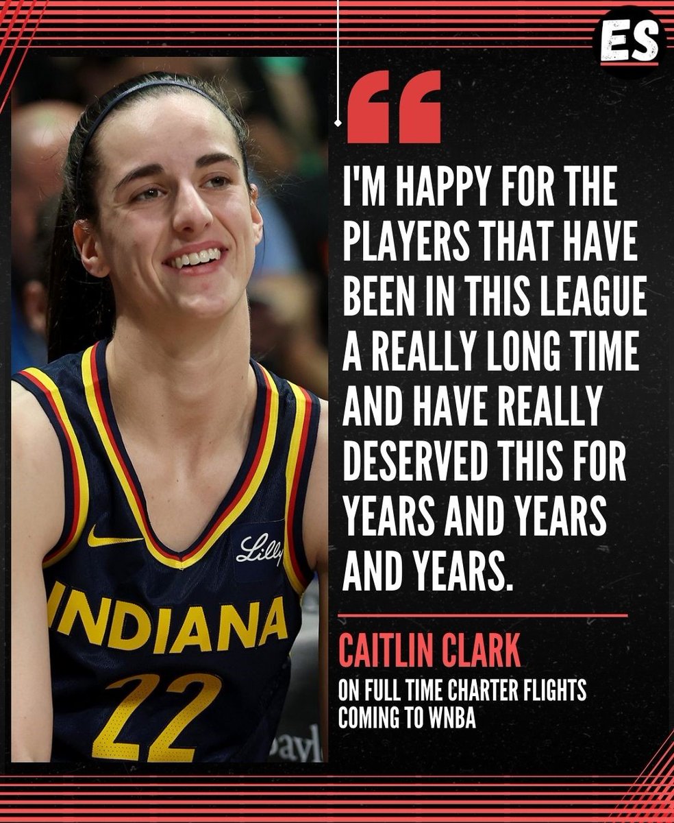 🛩️ Flying high with gratitude! ✨ Caitlin Clark's words resonate as the WNBA soars to new heights, chartering flights for all teams this season. 🏀

#caitlinclark #indianafever #Indy #WNBADraft #WNBA #basketball #NBA #Indiana