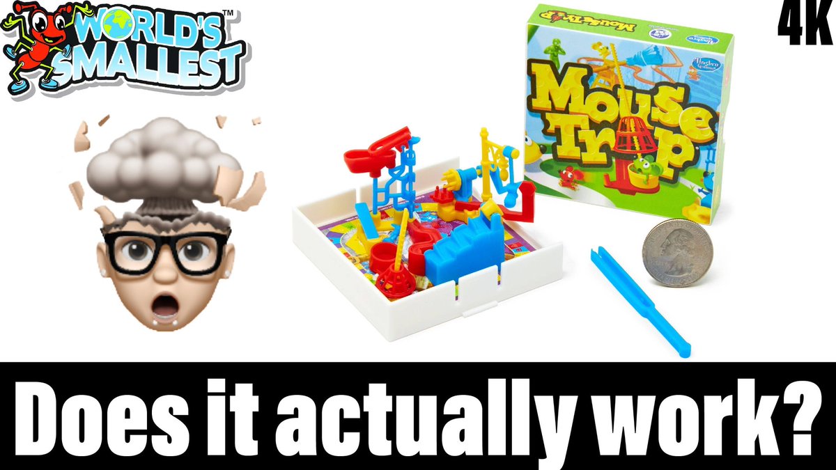 Want to find out?
Click 👉 youtu.be/LWqc57adRqM?si…
Pls 👍, Sub/Follow, Share

#worldssmallest #hasbro #mousetrap #build #slowmotion #mini #micro #small #tiny #unboxing #review #marcthellama91 #llamasproductions #viral #FYP