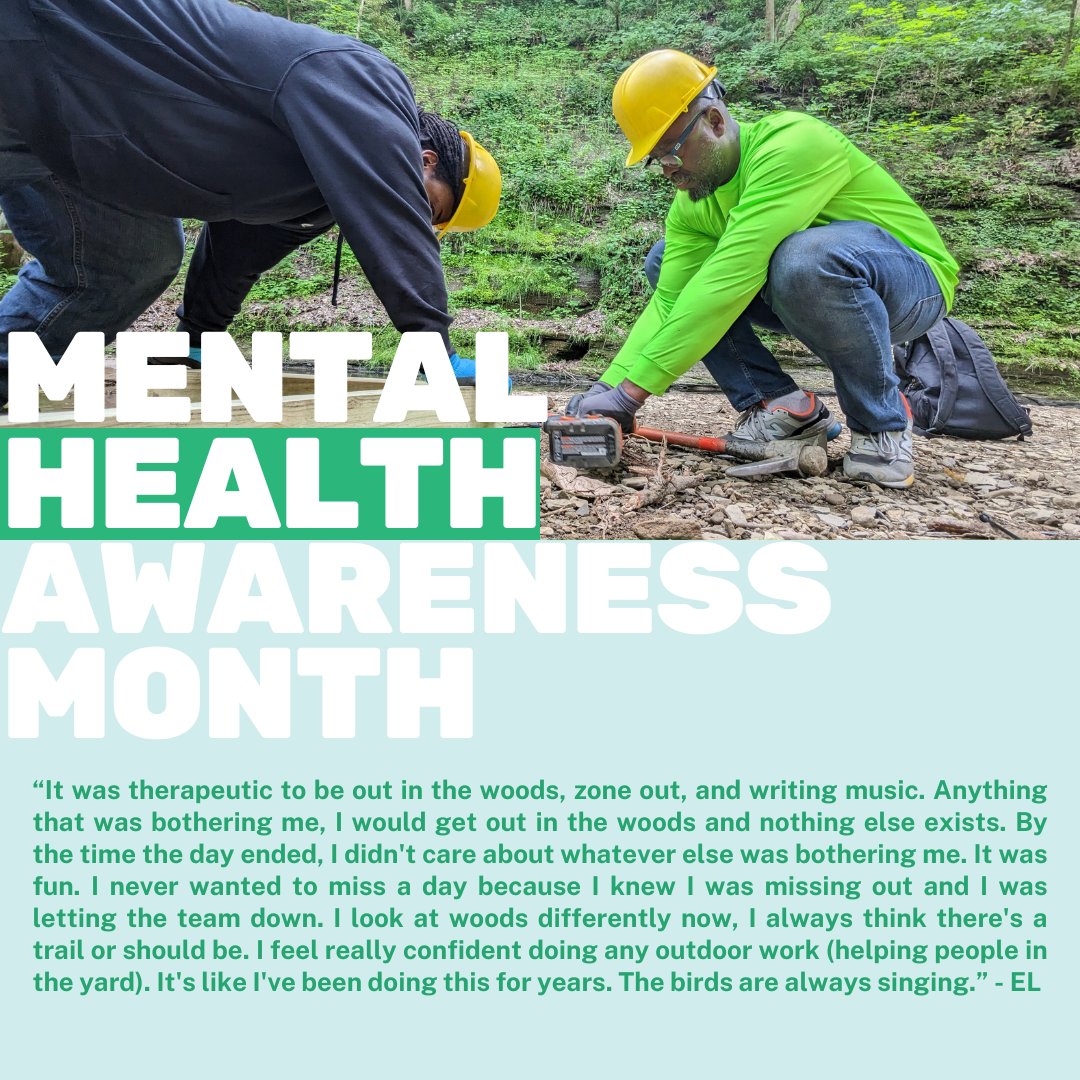 As we continue advocating for mental health awareness, let's explore how spending time outdoors positively impacts the mind, body, and soul through a quote from one of our crew members.

#MentalHealthAwareness #OutdoorTherapy #MindBodySoul #HealthyMindset #MindfulnessMatters