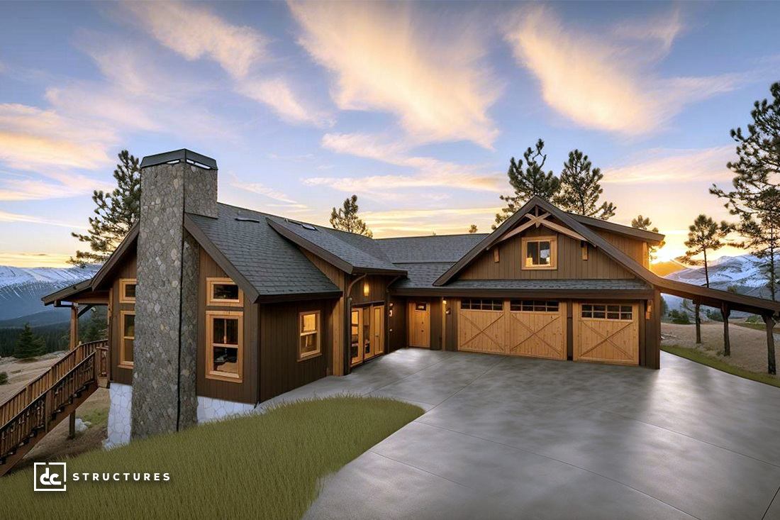 Preview a gorgeous #customhome we're designing for our clients in Colorado! Adapted from our Sherwood Kit, this cabin home features a 2,004 sq. ft. floor plan with two bedrooms, two bathrooms, a studio loft, and garage✨🏡✨

Give us a call at (888) 975-2057 to learn more!