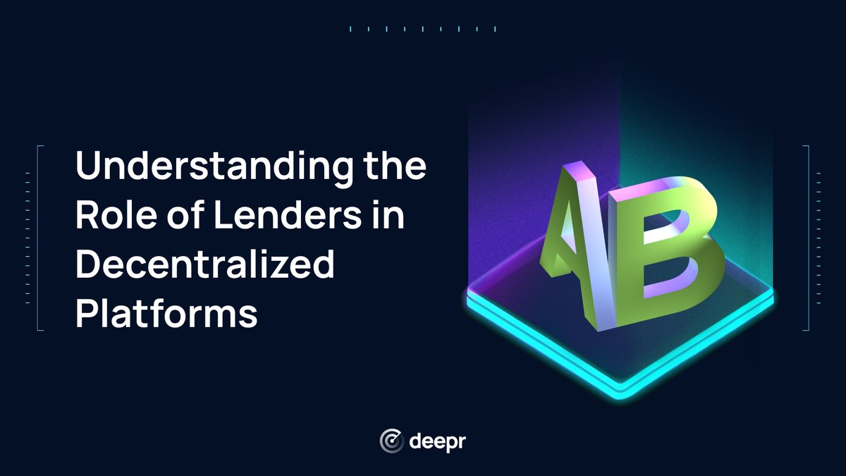 Dive into #DeFi with Deepr Finance

We’ll explore the crucial roles of lenders and borrowers on @shimmernet and soon @iota, demystifying how you can provide liquidity, earn interest, and access capital using digital assets.

Post 1 ➡️Understanding the Role of Lenders in