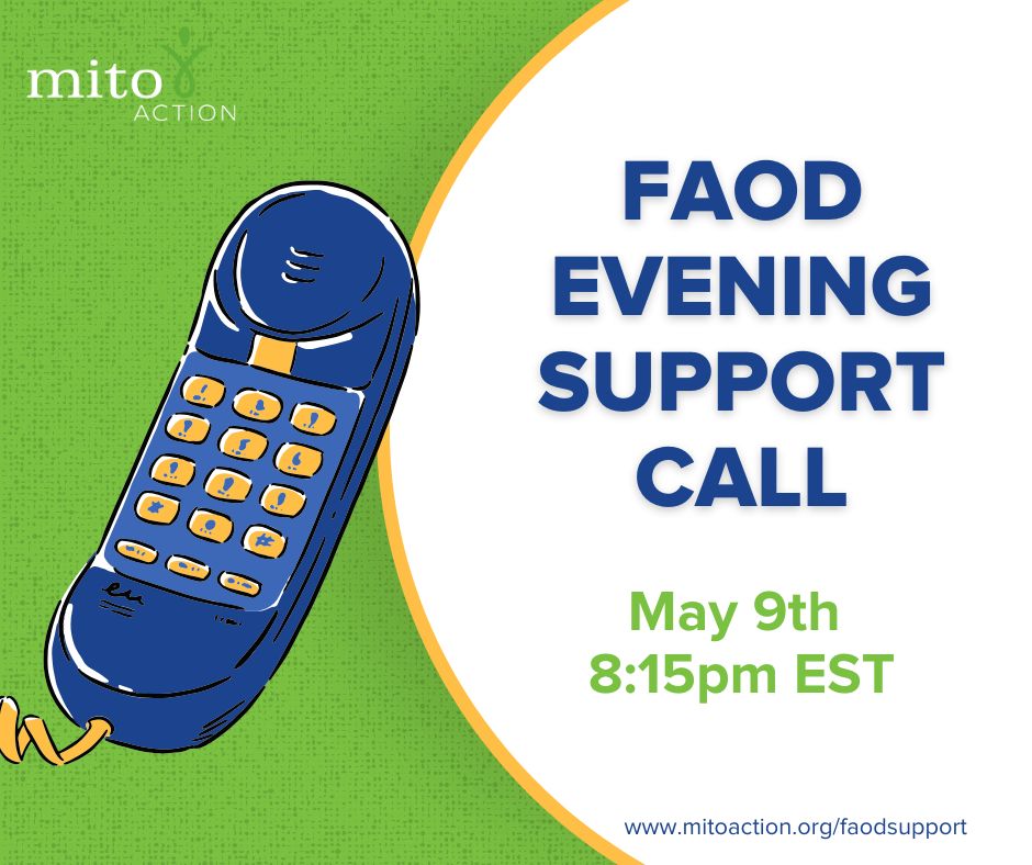 Join us this evening for our monthly FAOD Evening Support Call! Everyone in the FAOD community is welcome to join, whether you’re a patient, family member, or caregiver. Register on our website today! buff.ly/3UyDUpI