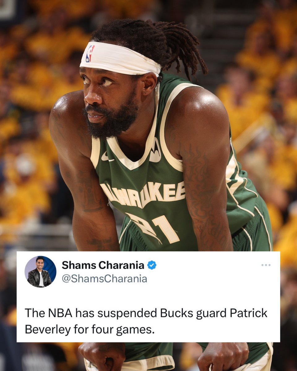 Bro got suspended on his day off 😳 (per @ShamsCharania)