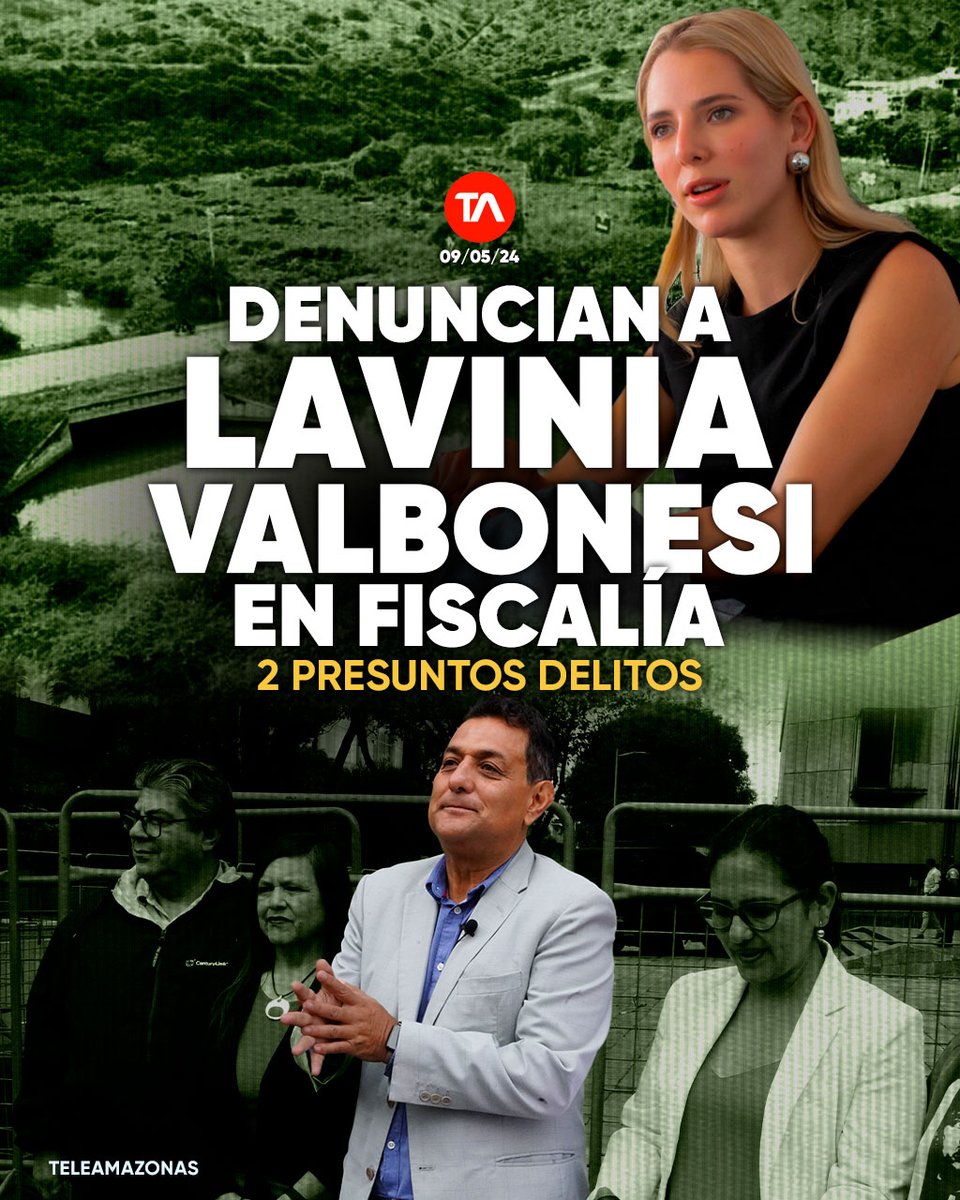 #ATENCIÓN | Presentan denuncia contra Lavinia Valbonesi en Fiscalía por proyecto inmobiliario en Olón. Dos presuntos delitos ow.ly/7jXH50RAKjQ