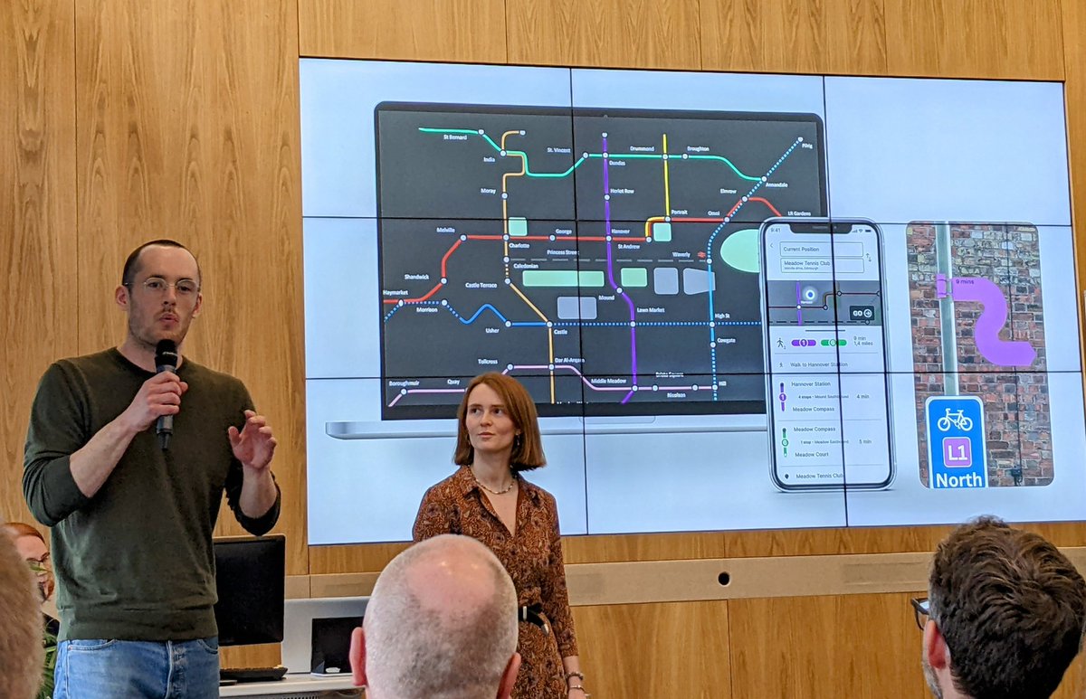 Great pitch by Mark Smith &amp; Garance Locatelli, Wayfinding System, at <a href="/StrathInspire/">Strathclyde Inspire</a> #Inspire100 #StrathEntrepreneurialCampus