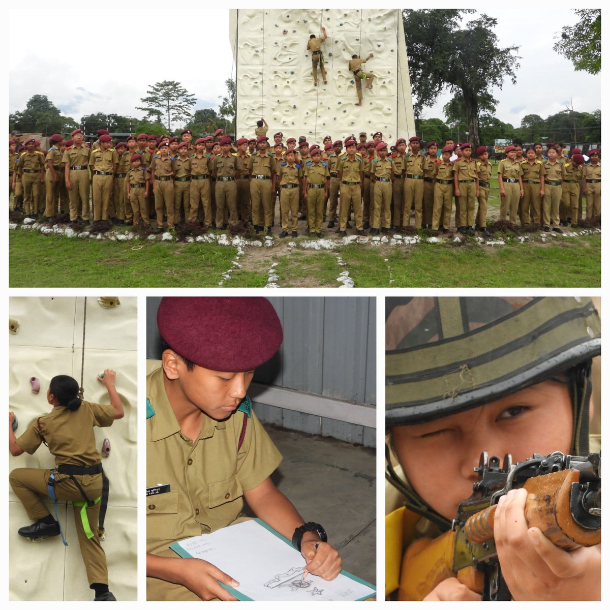 80 boys & 13 girl #Cadets of Sainik School, Niglok, #ArunachalPradesh spent 𝗔 𝗗𝗮𝘆 𝘄𝗶𝘁𝗵 𝗦𝗼𝗹𝗱𝗶𝗲𝗿𝘀 𝗼𝗳 #𝗦𝗽𝗲𝗮𝗿𝗖𝗼𝗿𝗽𝘀 at Sigar Military Station. During the visit, students gained first hand experience of small arms firing, rock climbing, travelling in…