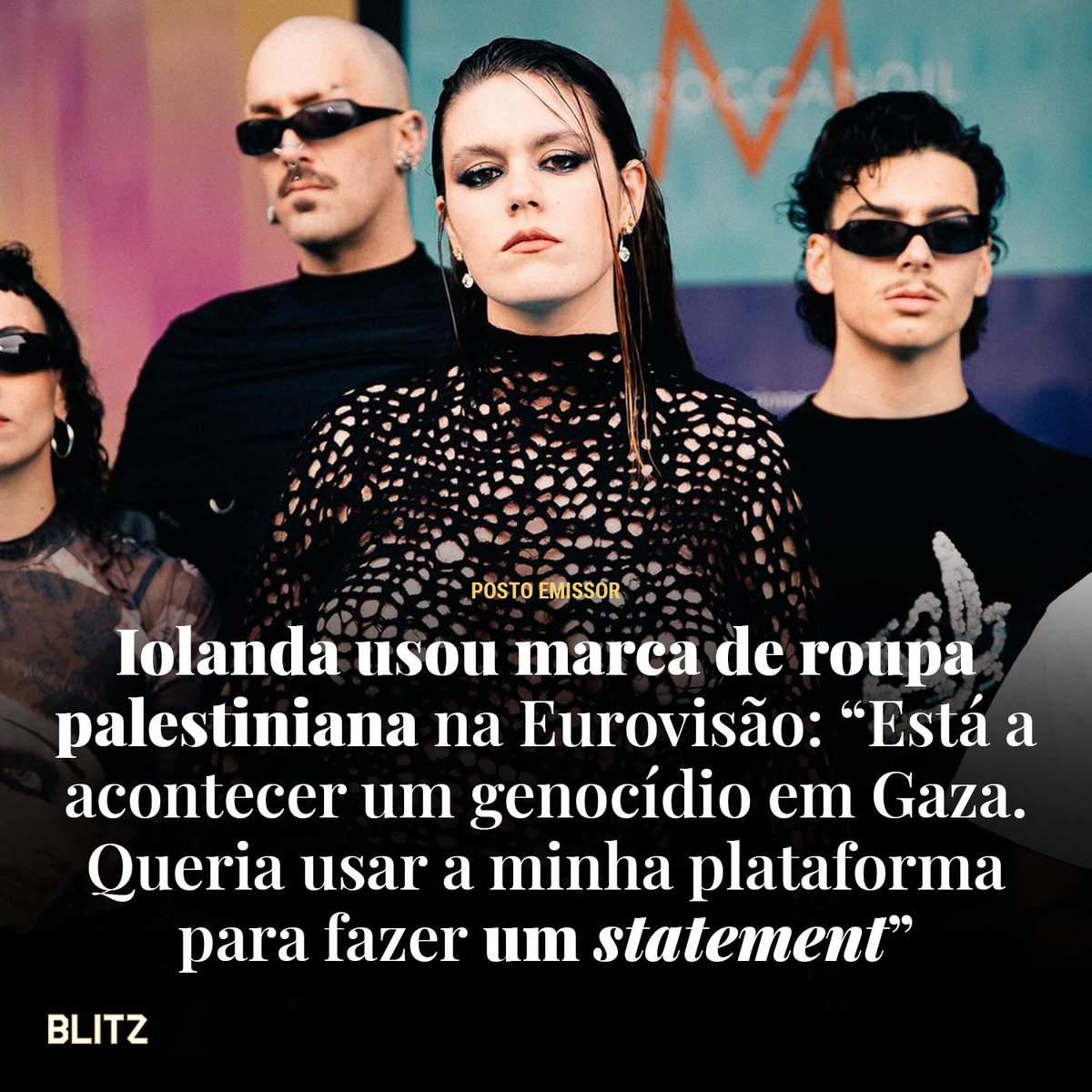 Em entrevista à BLITZ, Iolanda, representante portuguesa na Eurovisão, fala sobre os seus “statements” em relação à guerra na Faixa de Gaza, uma vez que “há coisas que não são permitidas” pela organização do concurso.

Ouça no podcast 'Posto Emissor': expresso.pt/podcasts/blitz…