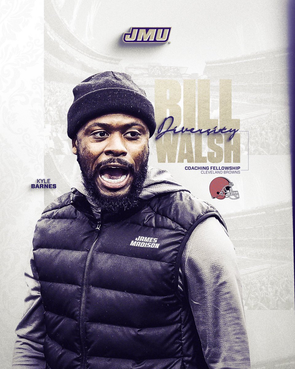 Congrats to Kyle Barnes on being selected to the Bill Walsh Diversity Coaching Fellowship with the Cleveland Browns! #GoDukes