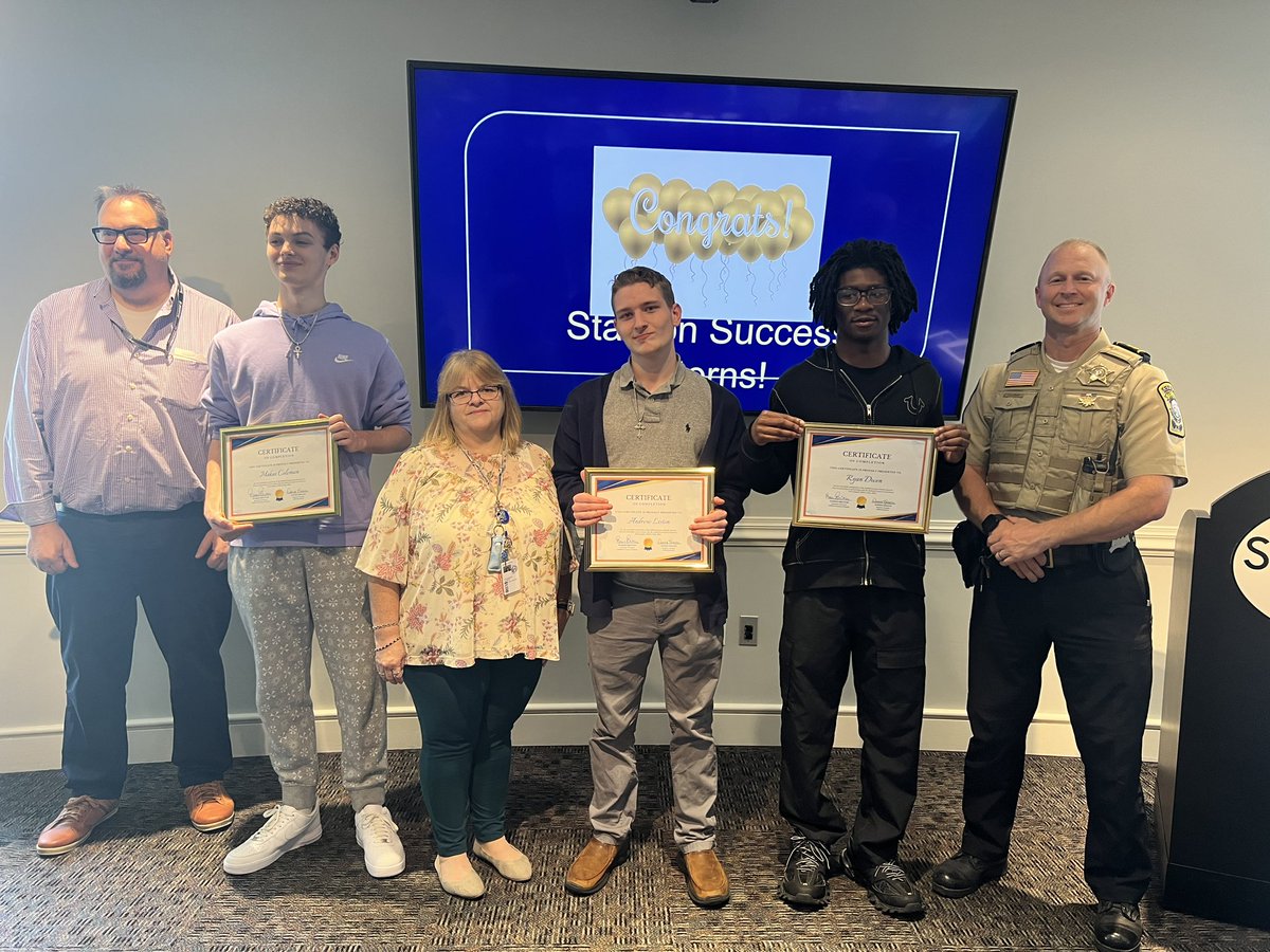 Congratulations to Ryan D, Makai C, & Andrew L, who completed the Start on Success internship program with @staffordvagov. These three students got a jump start on life after graduation, completing internships in the Animal Control, IT, and Social Services Departments.