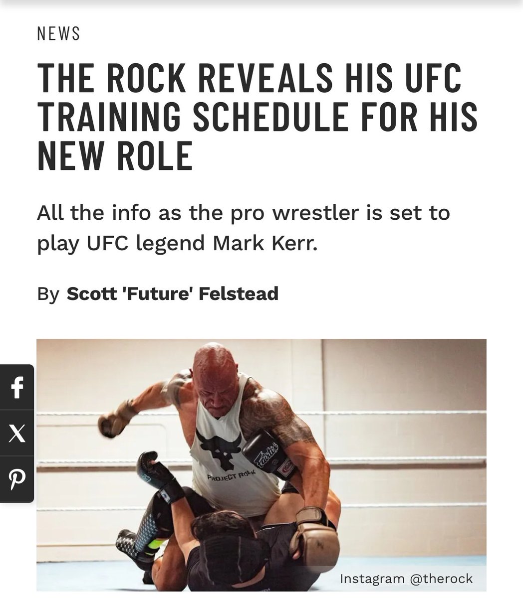 THE ROCK REVEALS HIS UFC TRAINING SCHEDULE FOR HIS NEW ROLE

All the info as the pro wrestler is set to play UFC legend Mark Kerr.
By Scott 'Future' Felstead

Read Article: muscleandfitness.com

#celebritynews #entertainmentnews #fitnessnews #mmanews #socialmedianews