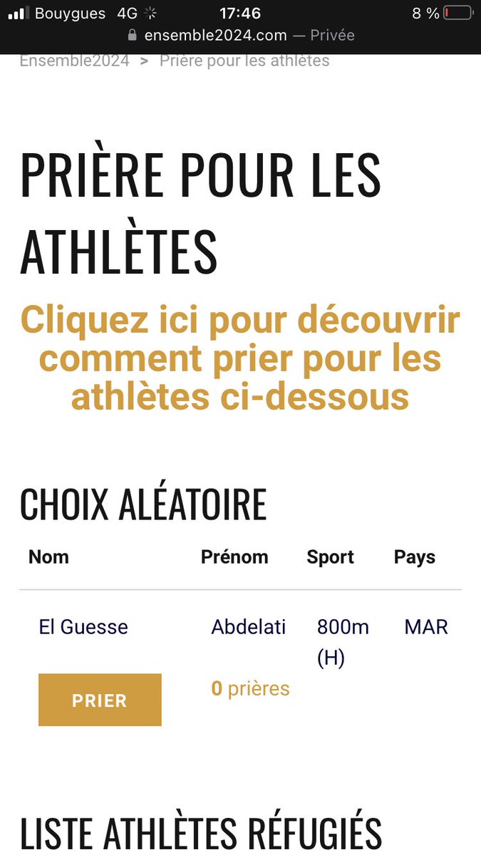 Nous on a tiré au sort un athlète marocain 🇲🇦 qualifié pour le 400m et toi ??