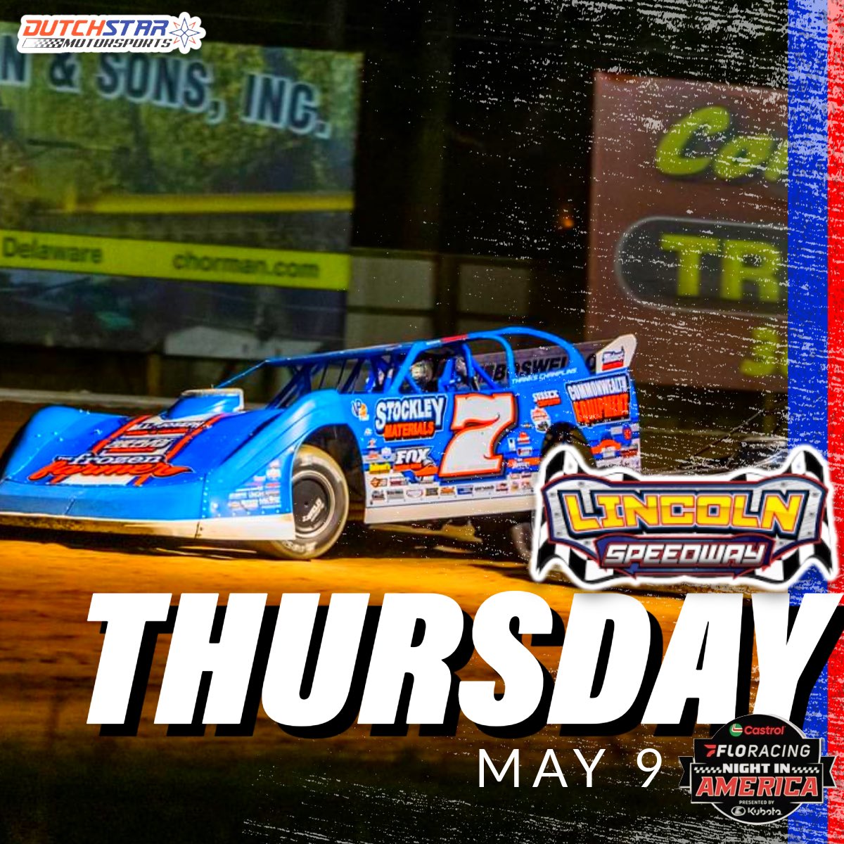 💥@LincolnILSpdwy Lincoln Speedway opens the Castrol FloRacing Night in America Series season after Wednesday's rainout at Spoon River Speedway in Banner, Ill. 🔘Track: Lincoln (Ill.) Speedway (quarter-mile oval) 💰Purse: $20,000-to-win 📺Streaming: @FloRacing FloRacing