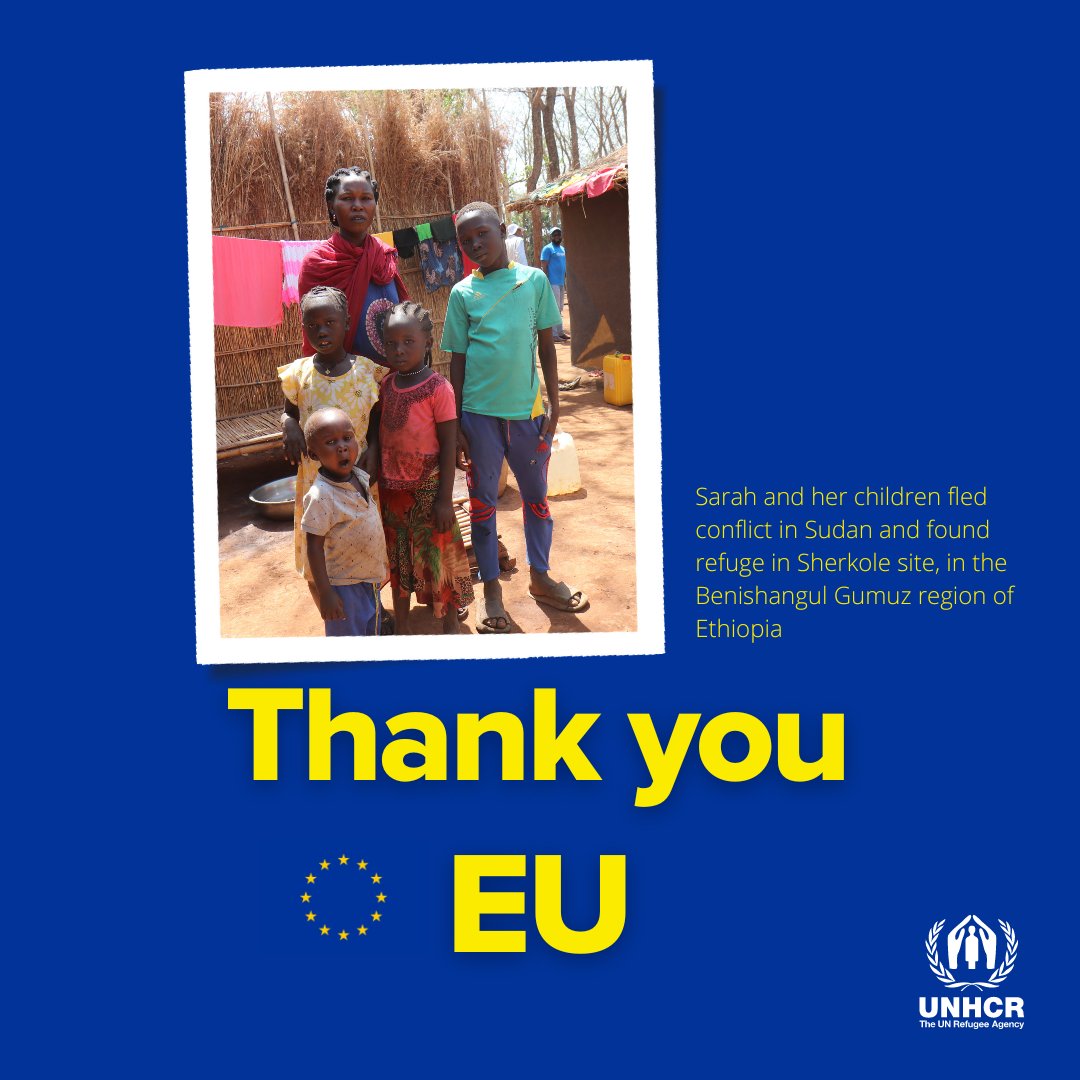 Happy #EuropeDay2024 ! @UNHCREthiopia is very grateful for generous donations from European countries that help support over 1 million #refugees in Ethiopia. 🇳🇱🇪🇺🇸🇪🇨🇭🇪🇸🇱🇺🇫🇮🇩🇪🇫🇷🇬🇧🇧🇪🇦🇹