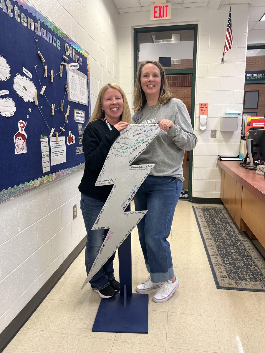 Ms. Olivo passes The BOLT to Northview’s biggest cheerleader, Ms. Kelly Angel! Ms. Angel serves as the Northview Athletics Assistant, ensuring all of our athletes are healthy and eligible to participate. She steps in to help wherever she is needed. Congrats! #TeamTitans