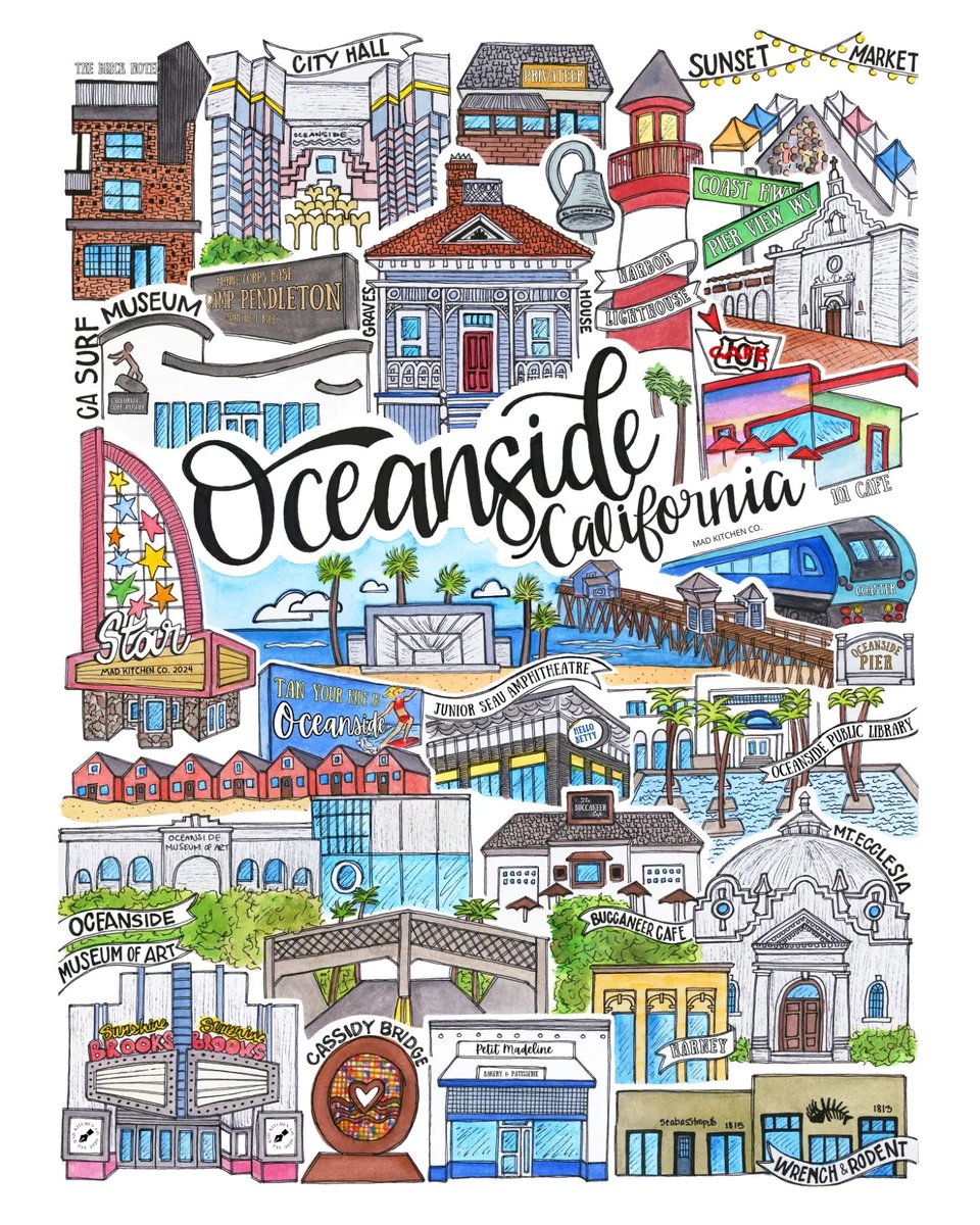 We sure have a lot of icons here in O'side. 🎨 What's your favorite Oceanside landmark?
-
Art by @madkitchen_co
