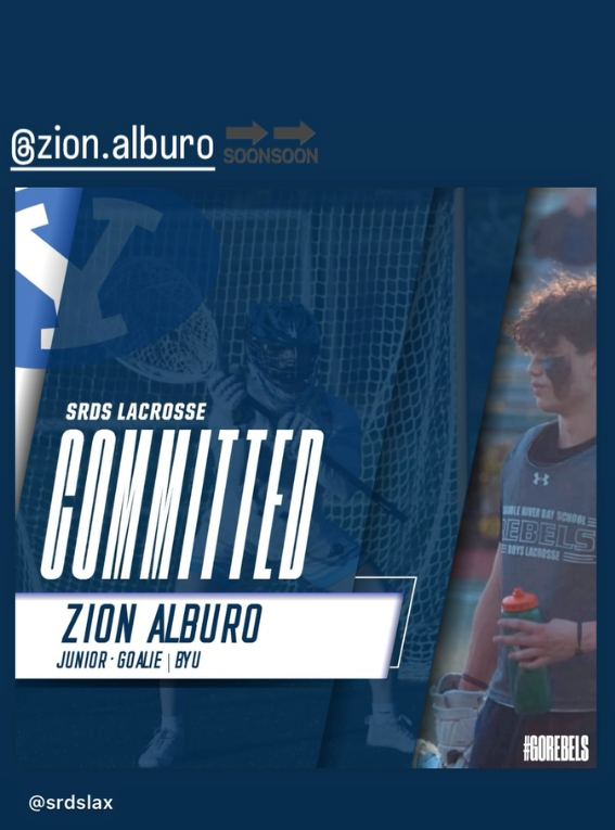 SRDSRebels's tweet photo. Congratulations to Zion A '25 for his commitment to BRIGHAM YOUNG UNIVERSITY to play lacrosse! 

GO REBELS!!! https://t.co/8aL4iDULLl