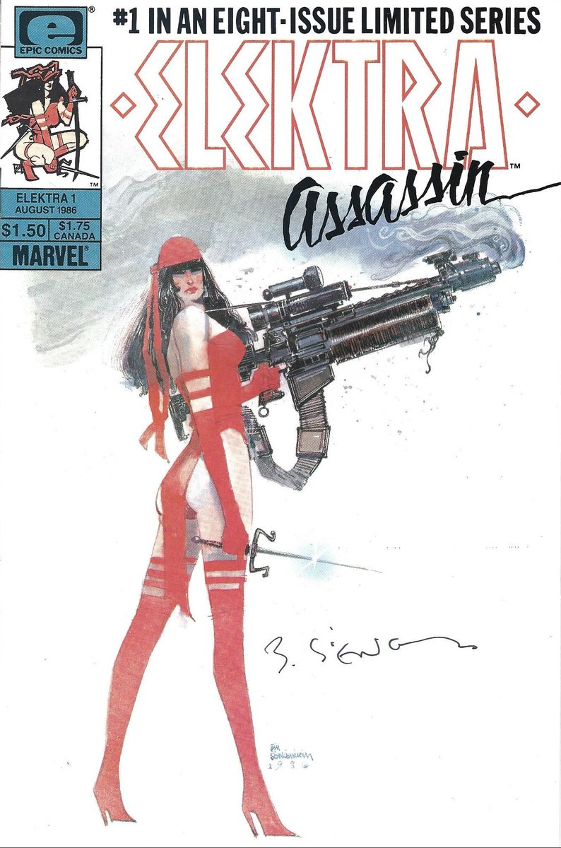 Signed comic of the day: Elektra: Assassin #1 signed by @sinKEVitch.