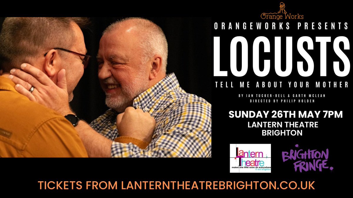 Not long to go until we bring #Locusts to #Brighton We’re at @lanterntheatreb as part of @brightonfringe on May 26th. Tickets here: lanterntheatrebrighton.co.uk/locusts-by-ian… #theatre #fringe #LGBTQ