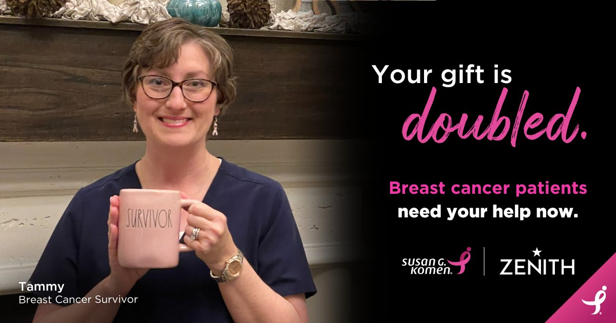 When Tammy learned she had #breastcancer, her thoughts turned to her two daughters, who were just 9 & 11. 'How could I tell them?' she wondered. Your gift in honor of Mother's Day will be doubled by our partners at @ZenithWatches. bit.ly/3xRQWa1
