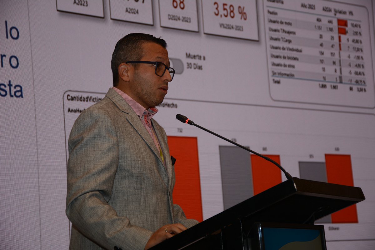 🟠En el segundo panel nos acompañó el Ing. Alexander Reyes Moreno de la Red Académica de Movilidad contándonos sobre la Seguridad vial: Avances de la señalización y control de velocidad en zonas urbanas <a href="/RAMovilidad/">Red Académica de Movilidad Colombia</a>

#CongresoTránsito2024