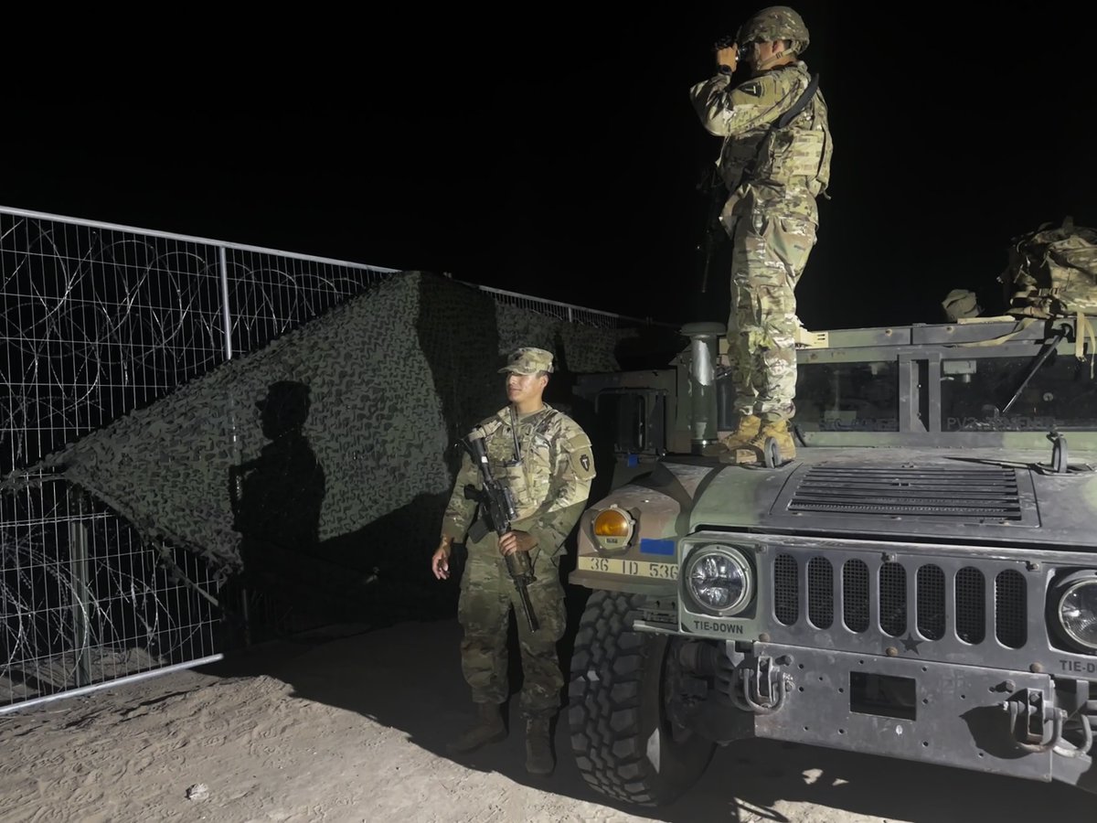 📍 Eagle Pass Texas National Guard soldiers are working around-the-clock to secure our southern border. Texas continues to step up in Biden’s absence.
