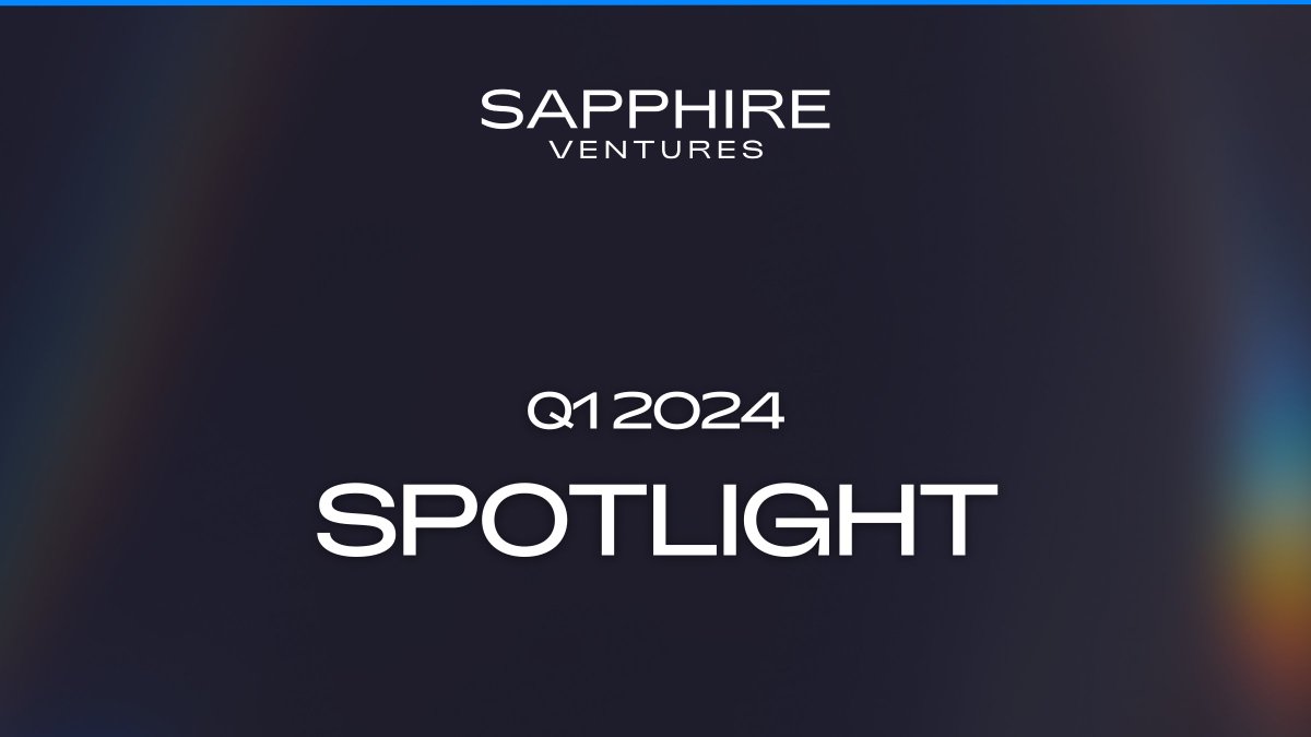 Get up to speed on @SapphireVC’s latest investments, resources, portfolio news, and more in our newsletter! Catch the highlights below ✨ 🚀 We co-led the Series A for @DefenseUnicorns, innovating in national security software, and celebrated the Series E funding of @FloQast,…