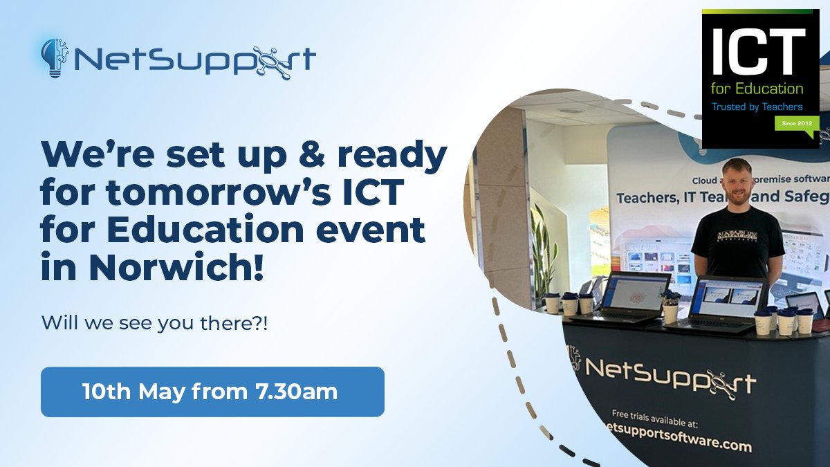 We're super prepared for tomorrow's @ICTforEducation event in Norwich, we're already set up and raring to go! Will we see you there? Be sure to stop by to say hello to the team, catch a demo and maybe grab a freebie! mvnt.us/m2415844 #EdTech #ICTEducation #ICTinSchools