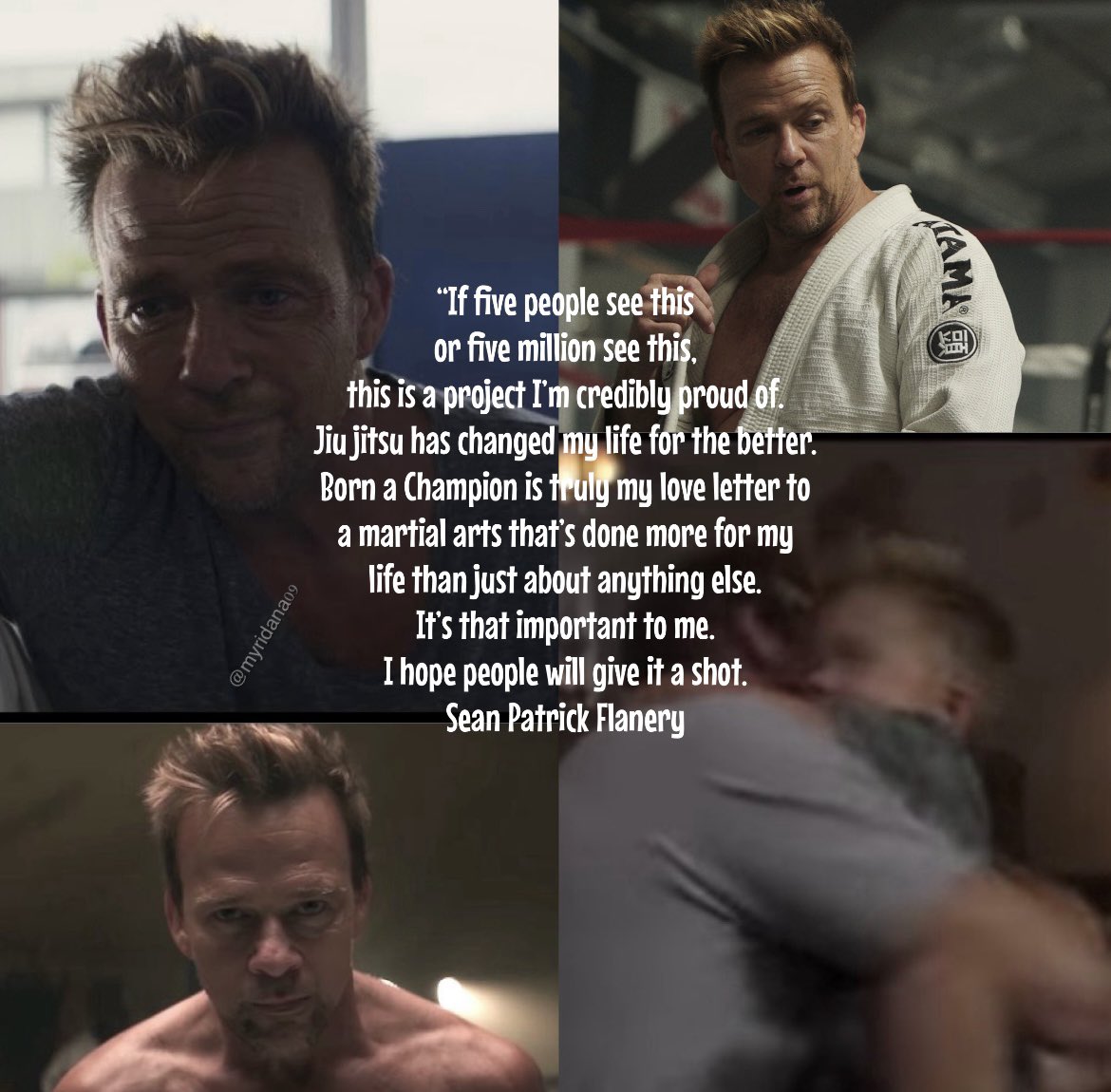 A great story combined with great music makes this movie more than just a martial arts movie. It’s a love letter and it’s touching to see how the passion for jiu jitsu is shown #seanpatrickflanery #actor #author #producer #director #bjj #martialarts #inspiration @seanflanery